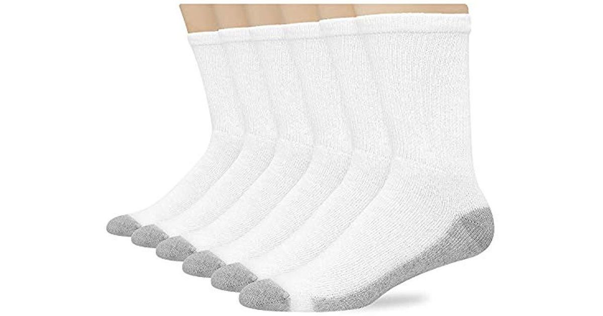 Hanes Crew Socks (184v12) in White for Men Save 69 Lyst