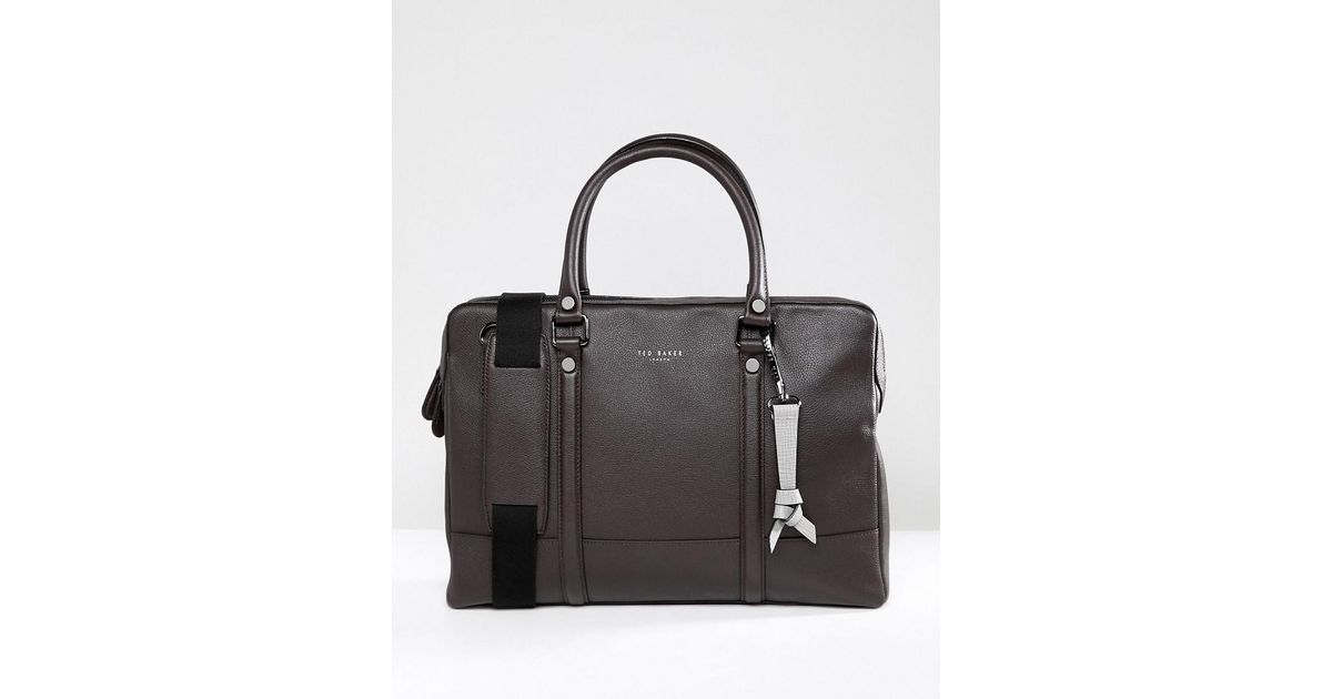 Lyst Ted Baker Awol Laptop Bag In Brown For Men