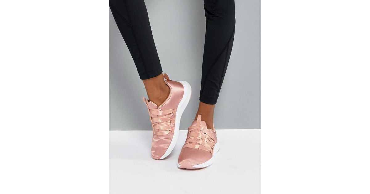 PUMA Prowl Alt Satin Training Trainers In Dusky Pink PUMA Prowl Alt Satin Training Trainers In Dusky Pink