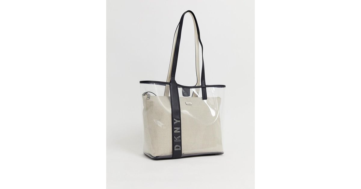 Dkny Multicolor Plastic Detail Tote Bag