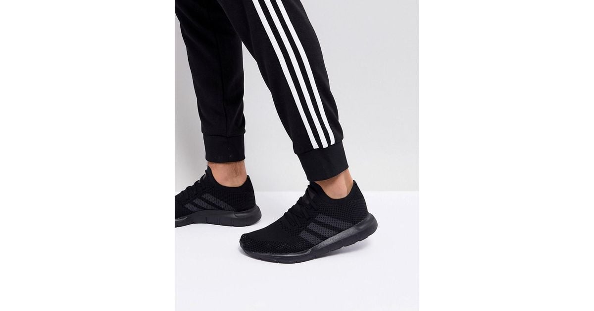 adidas originals swift run primeknit trainers in black cq2893 adidas originals swift run primeknit trainers in black cq2893