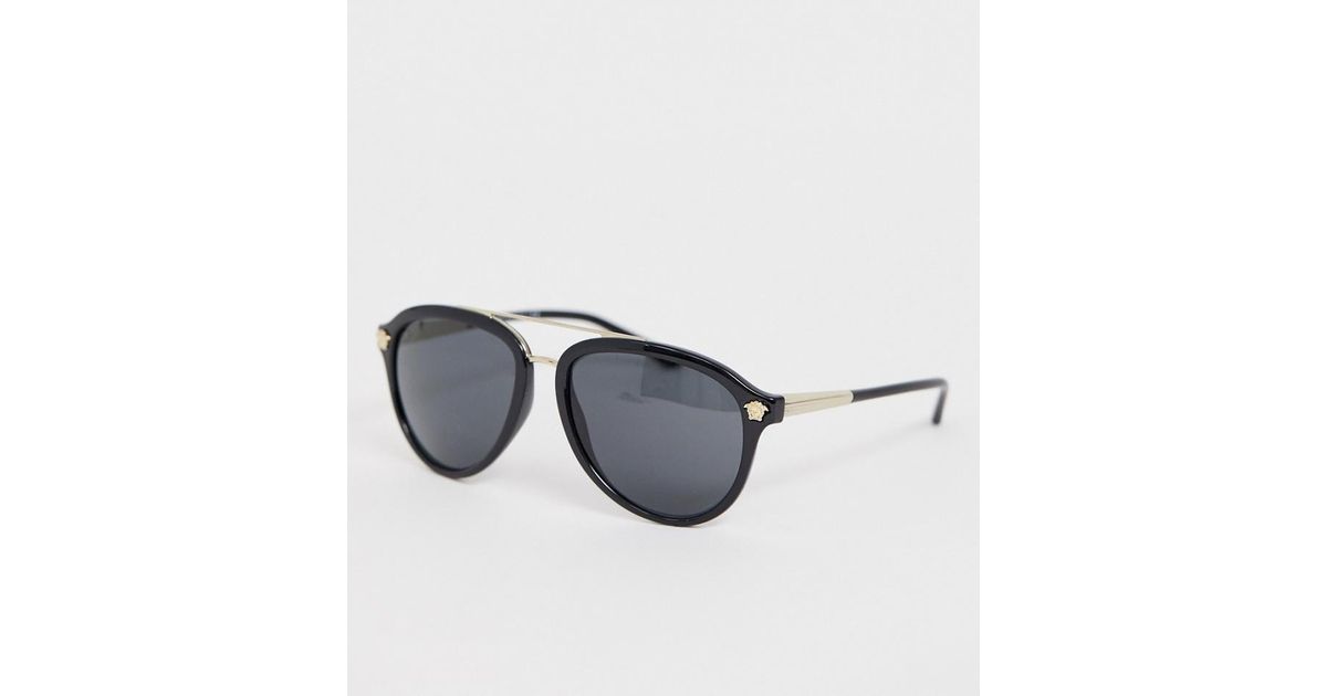 Lunettes Black Versace Soleil Pour 0ve4341 Aviateur De Homme Coloris En UMqzVGSp