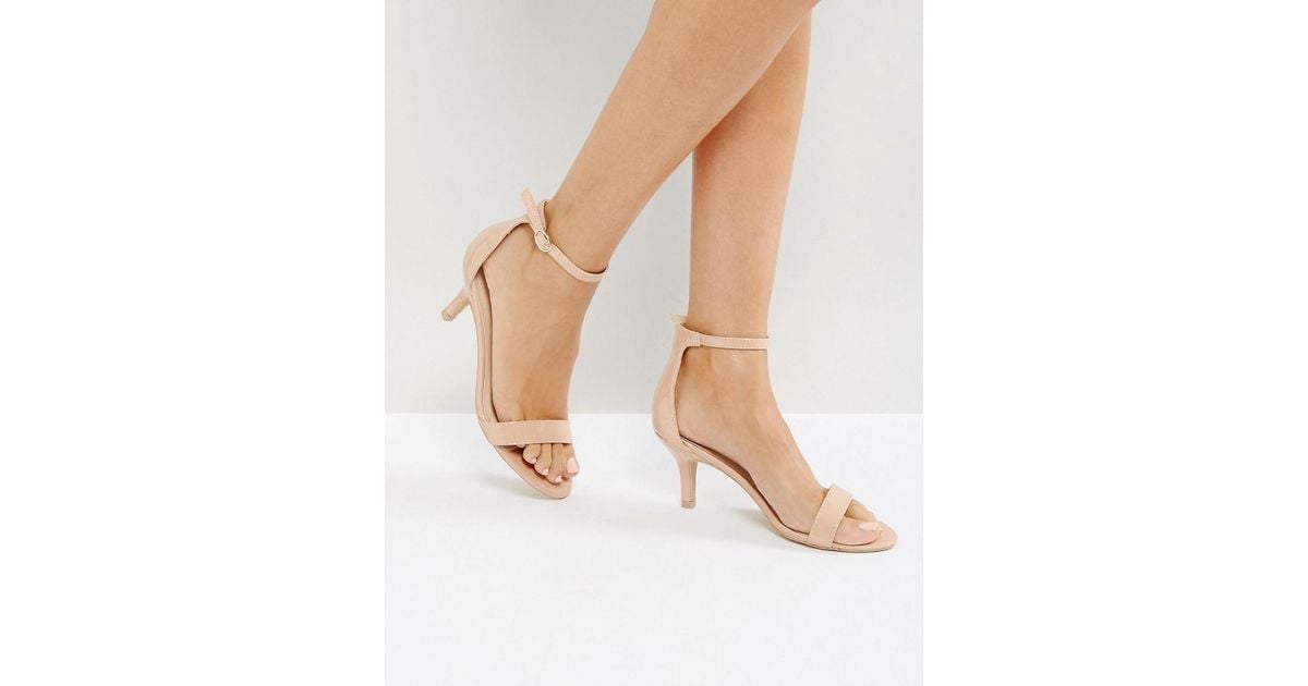 tan barely there sandals