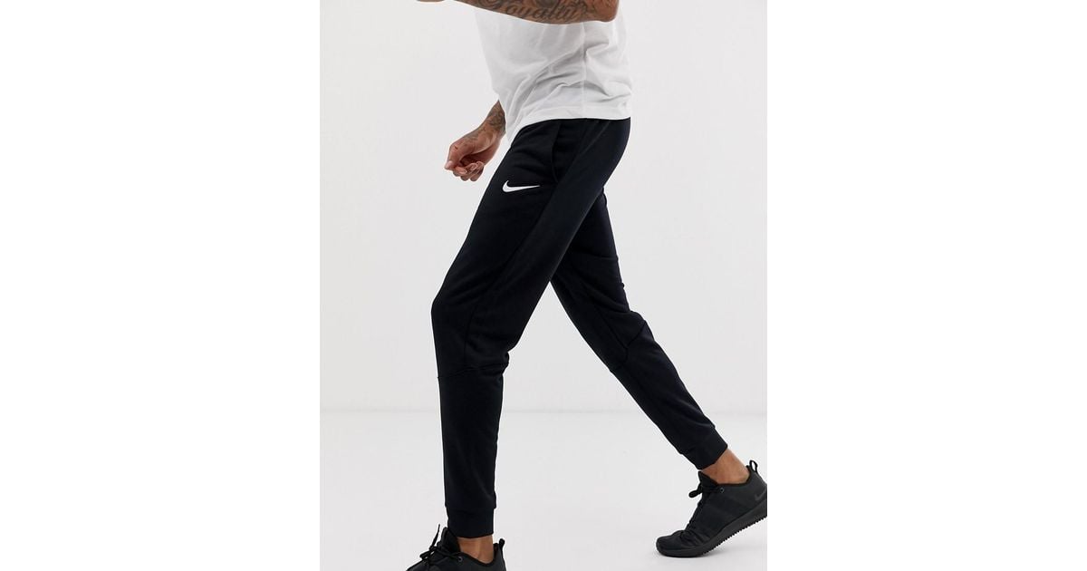 mens black nike dri fit joggers