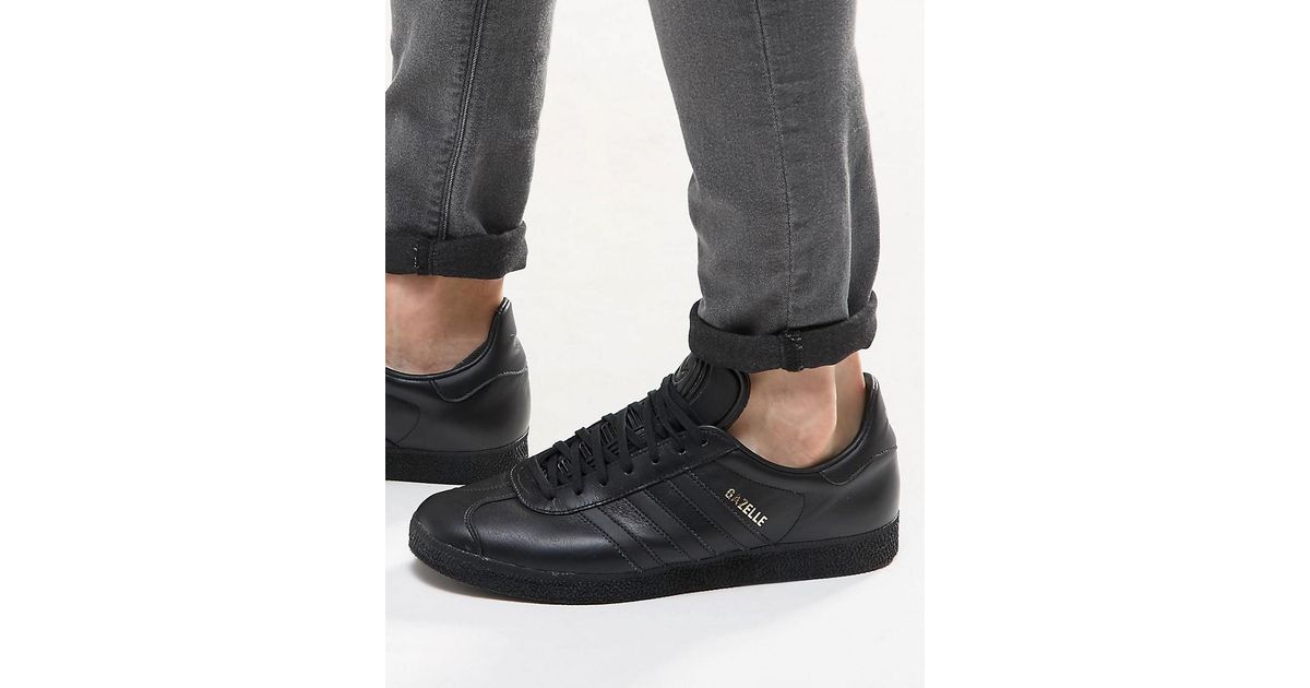 adidas originals gazelle trainers in black bb5497 adidas originals gazelle trainers in black bb5497