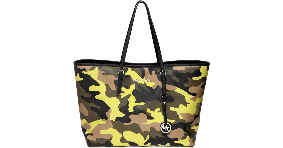 Michael Kors Camouflage Printed Tote Bag Lyst