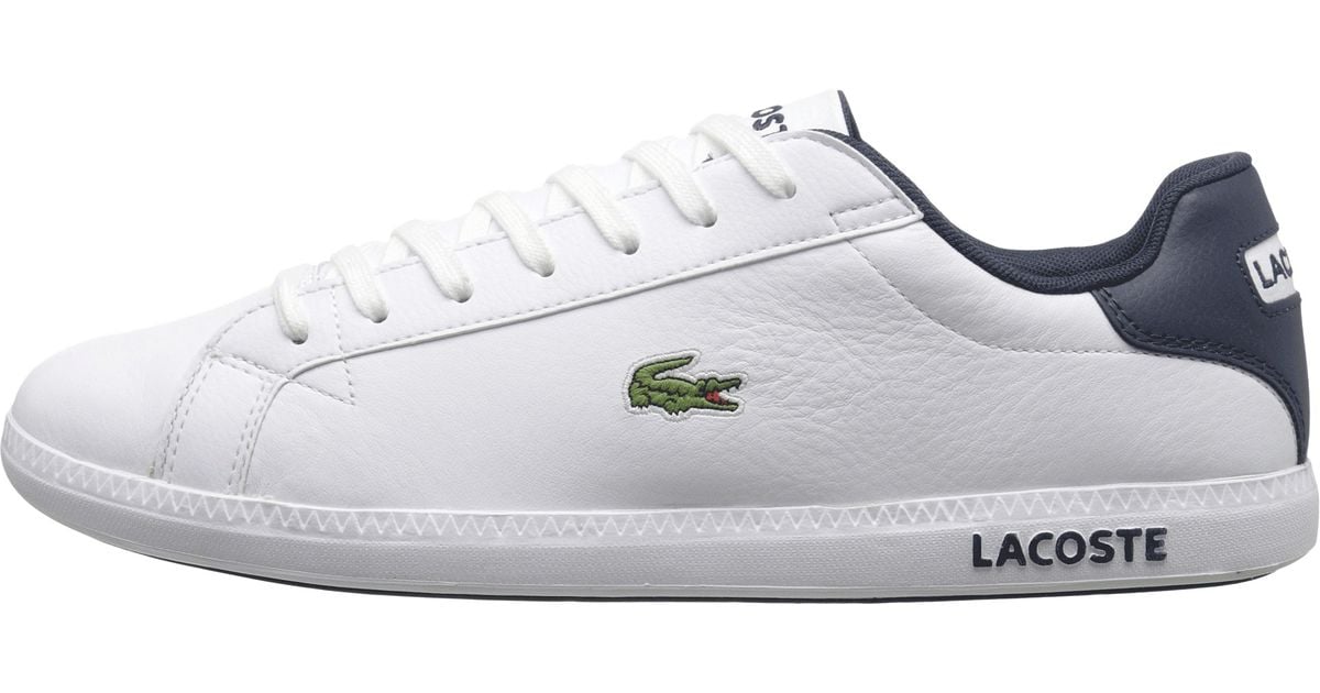 lacoste white blue