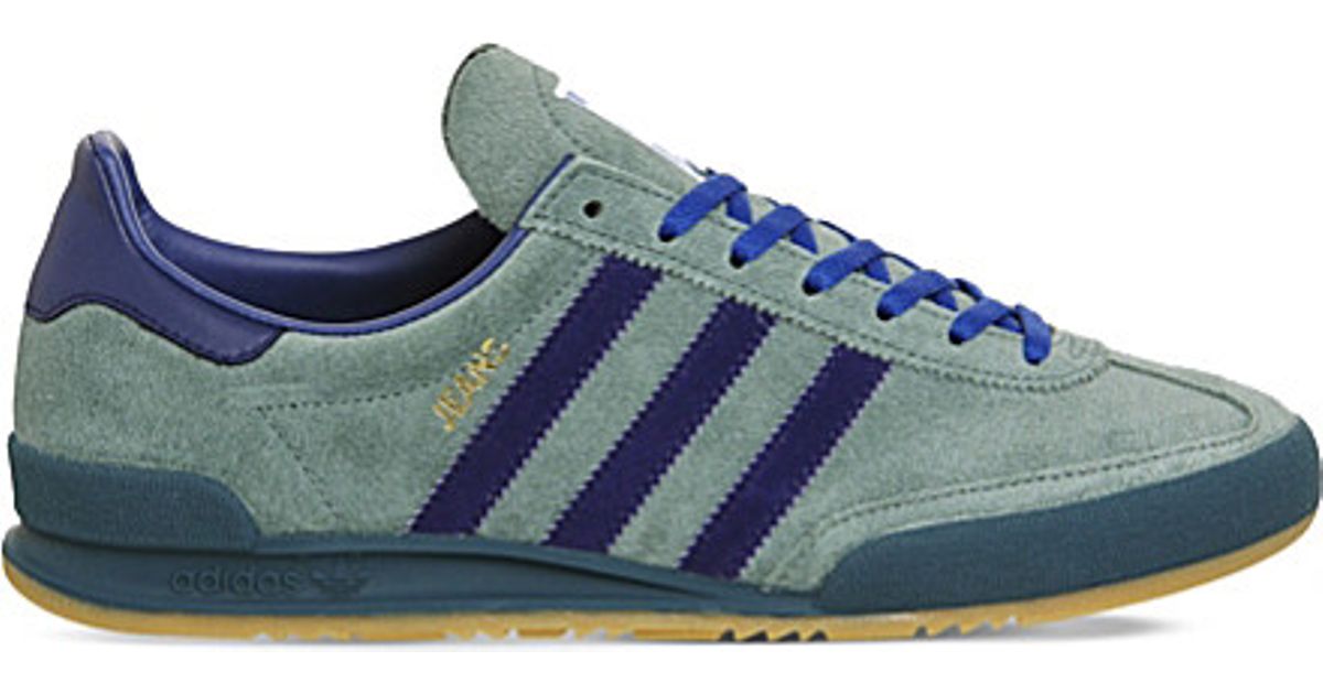 Adidas Jeans Suede Trainers in Green for Men Lyst