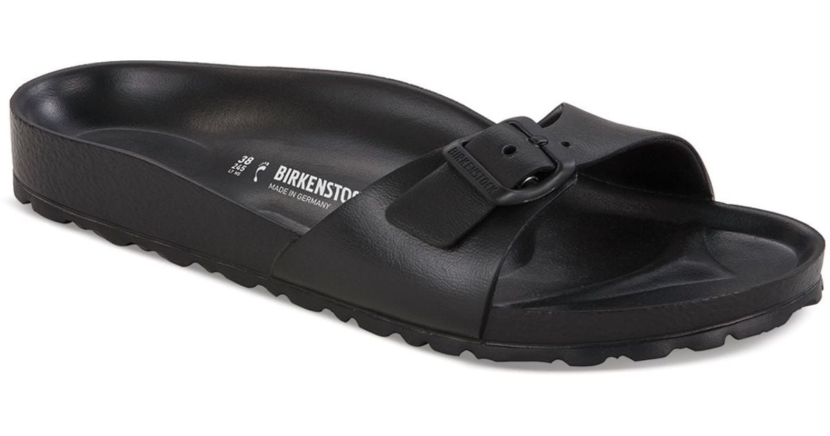 Lyst Birkenstock Slide Sandals Madrid Shower in Black