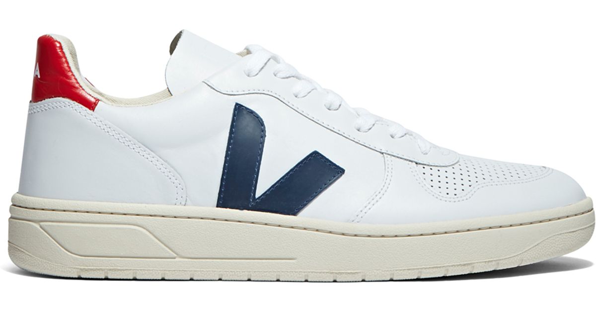 mens mid top sneakers veja s v 10 mid top sneakers in white and blue in blue mens mid top sneakers veja s v 10 mid top sneakers in white and blue in blue