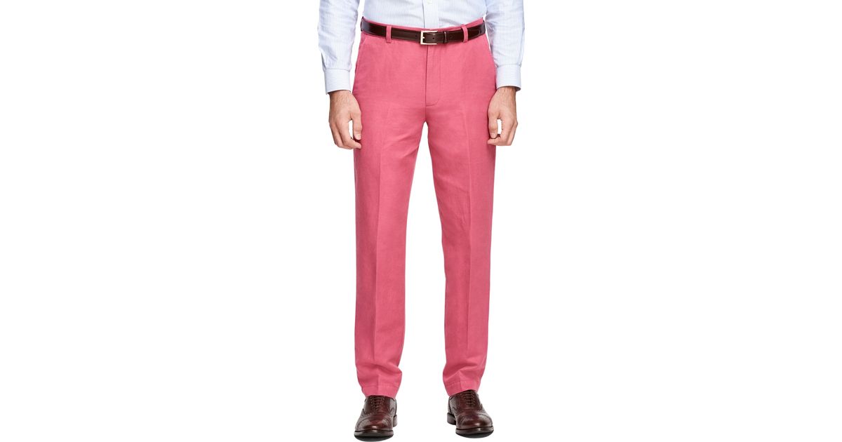 brooks brothers linen pants