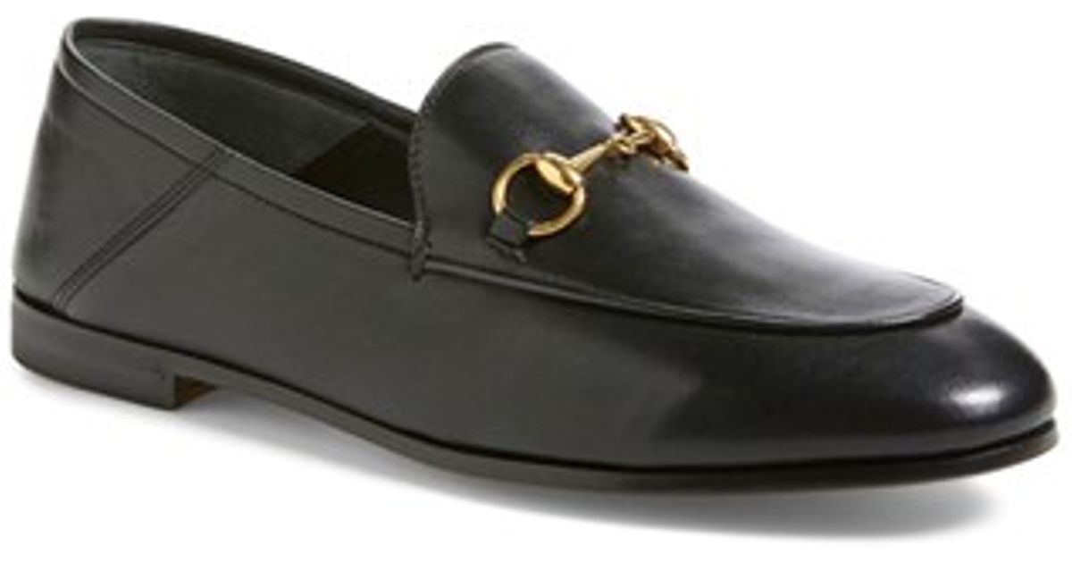 Gucci 'brixton' Loafer in Black (BLACK LEATHER) | Lyst