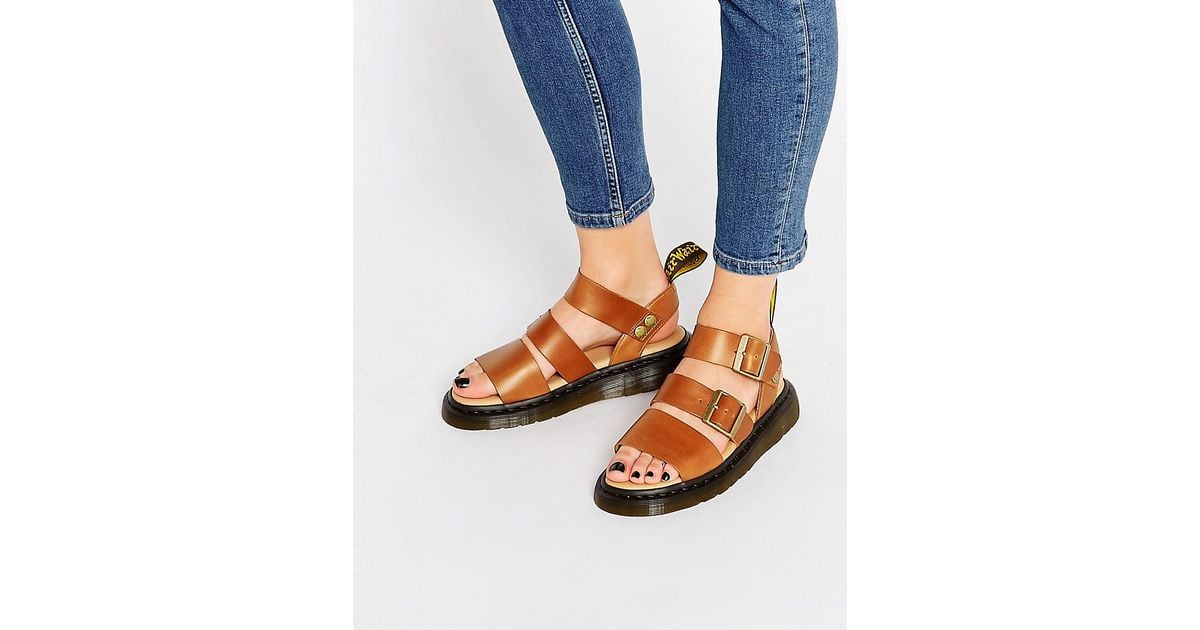 dr marten gryphon sandals tan