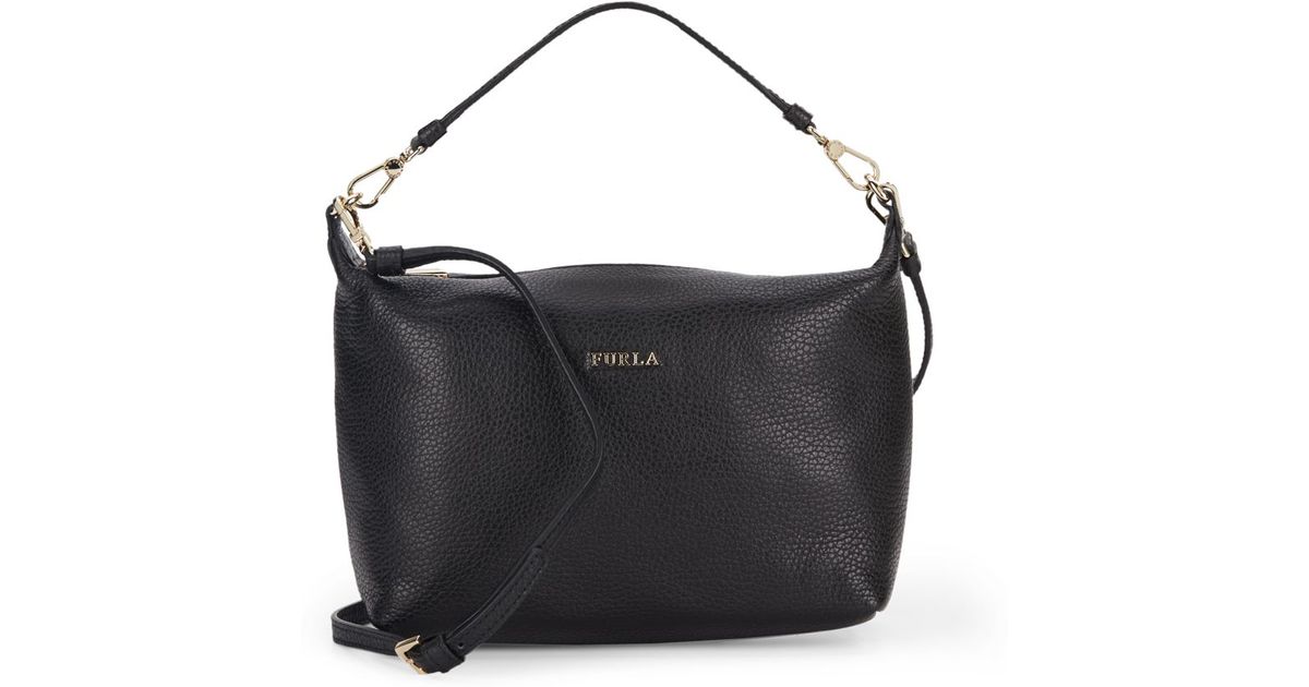 Furla Sophie Xl Leather Crossbody Bag in Black | Lyst