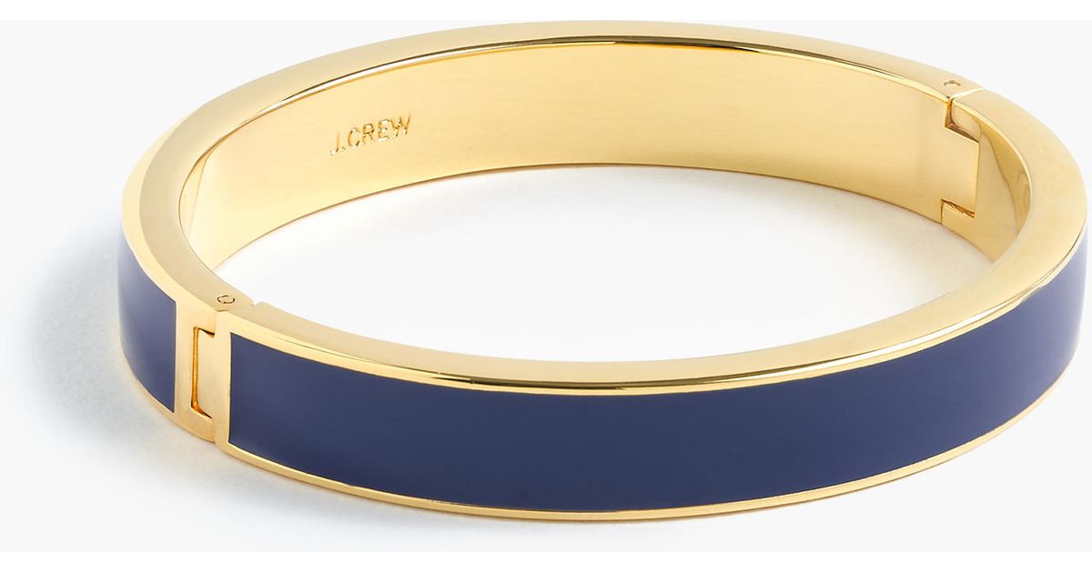 Lyst J Crew Medium Enamel Bracelet In Blue