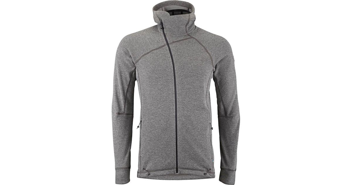 Klättermusen Njorun Hooded Fleece Jacket in Gray for Men Lyst Klattermusen Mens Njorun Fleece Jacket (Rock Grey