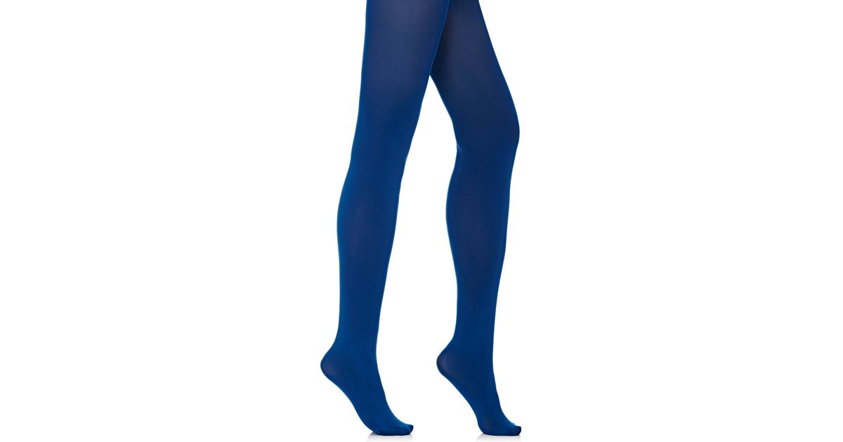 Lyst Wolford Opaque Tights in Blue