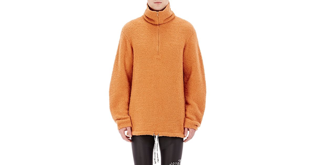 Download Lyst - Maison Margiela Fuzzy Mock-turtleneck Sweater in ...