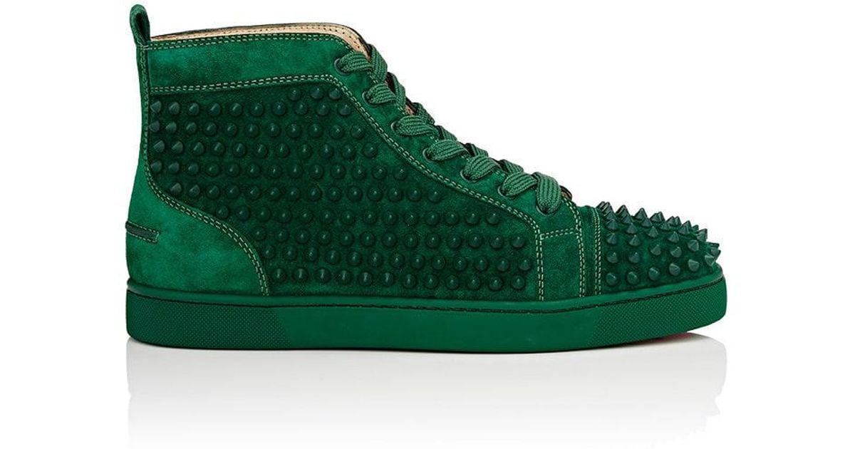 louboutin sneaker suede