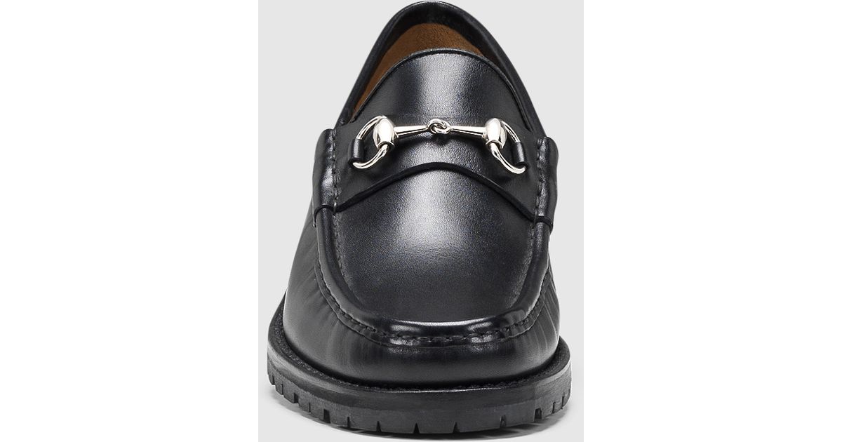 Lyst - Gucci Men&#39;s Horsebit Loafer In Black Leather in Black for Men