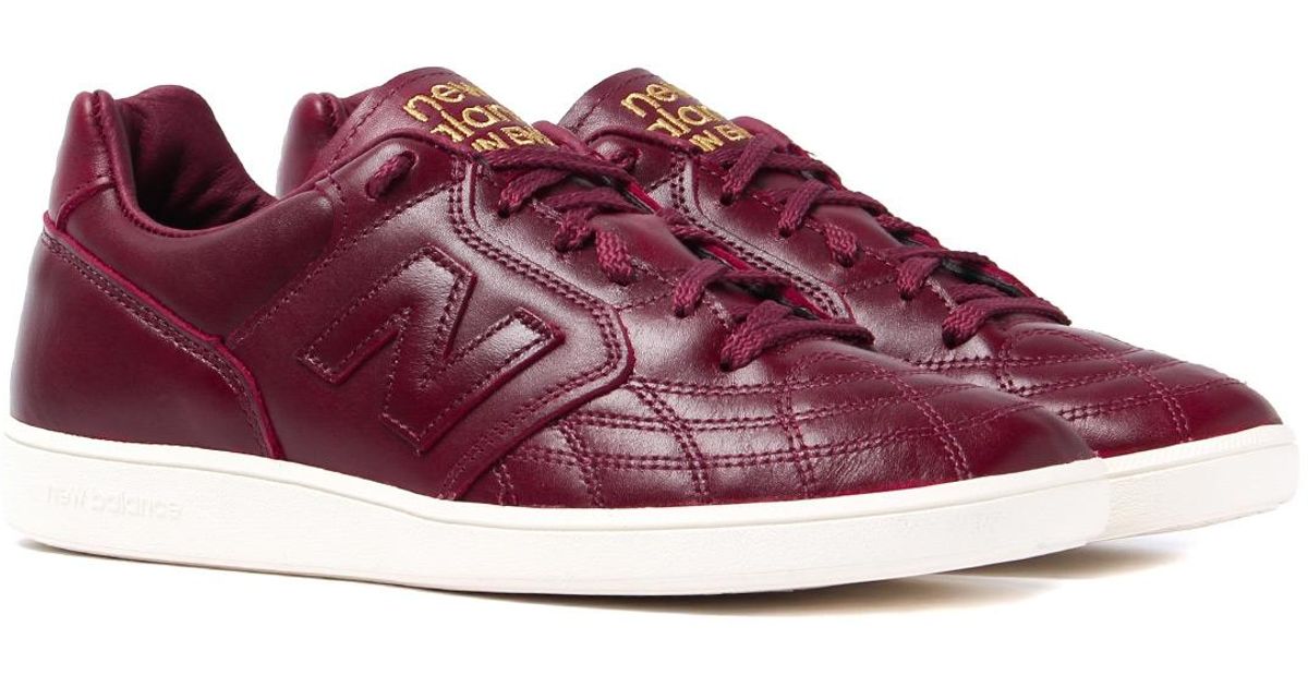 new balance burgundy leather