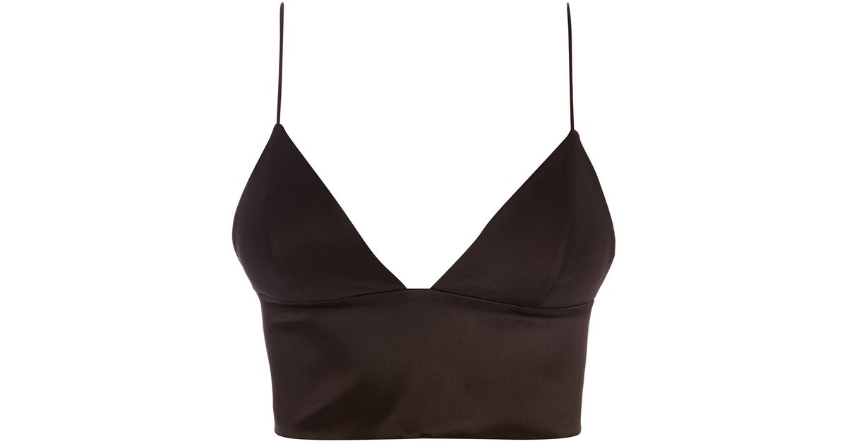 Alexander Wang Triangle Bralette in Black - Lyst