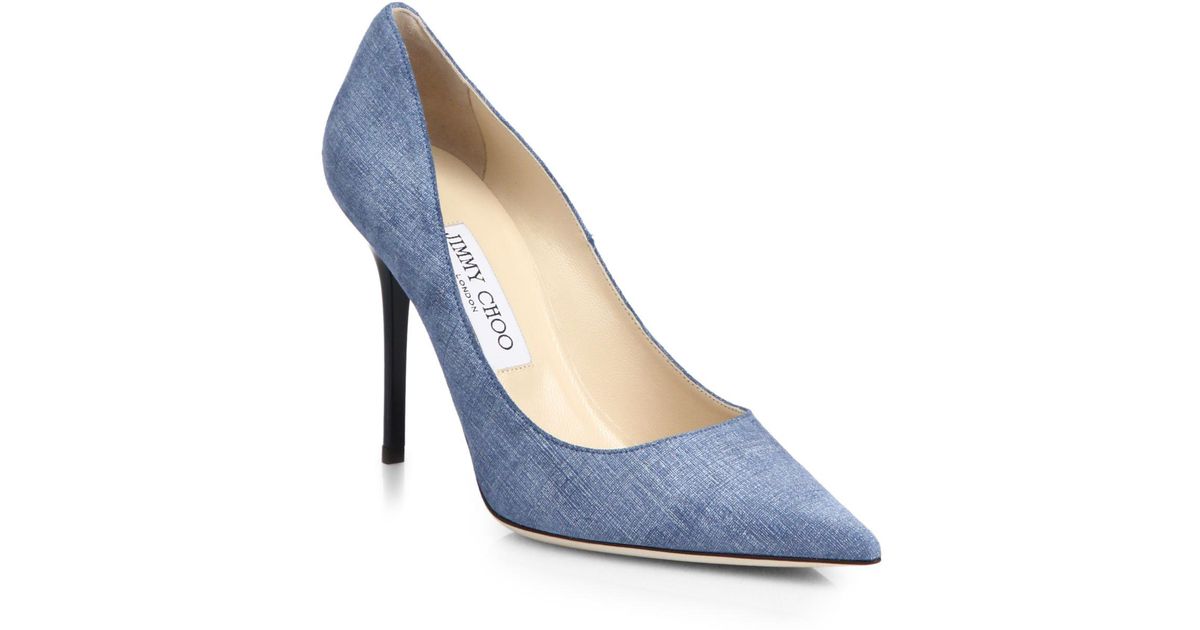 jimmy choo denim pump