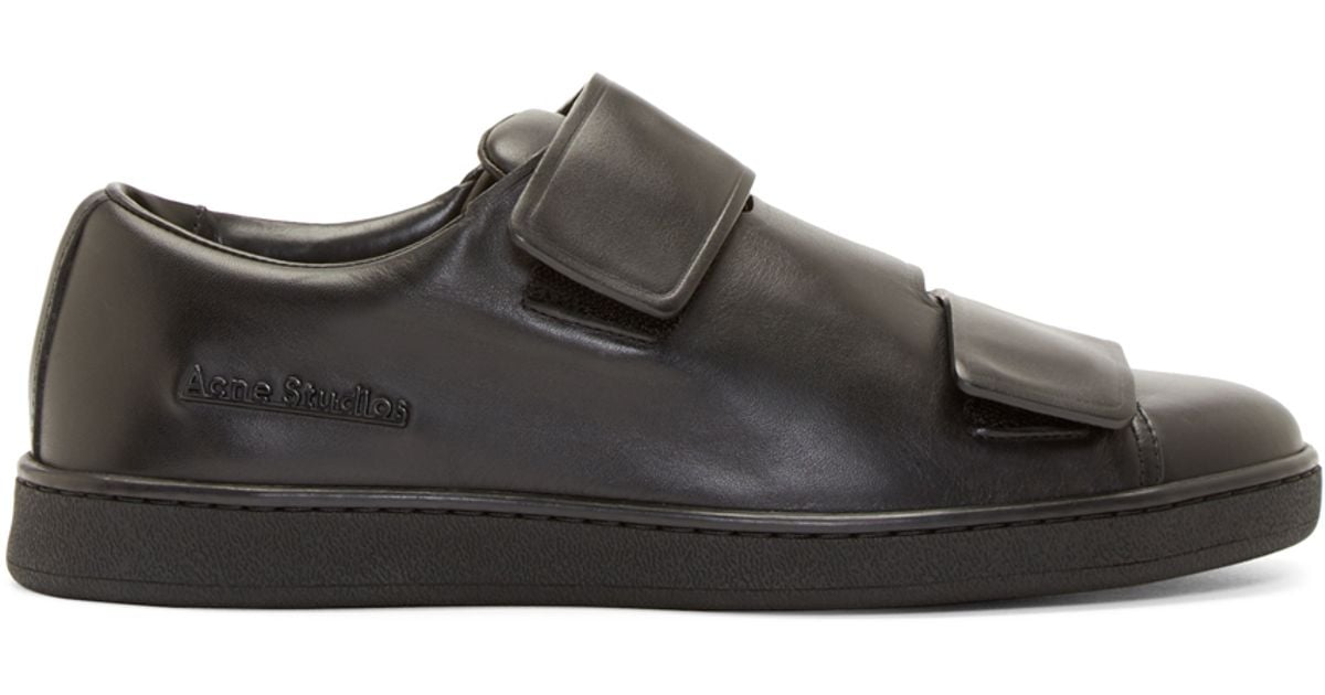 acne leather sneakers