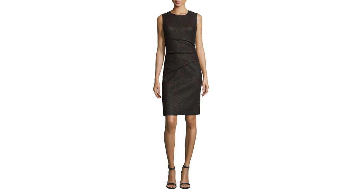 Diane von furstenberg Glennie Metallic Ruched Dress | Lyst Diane von furstenberg Glennie Metallic Ruched Dress | Lyst
