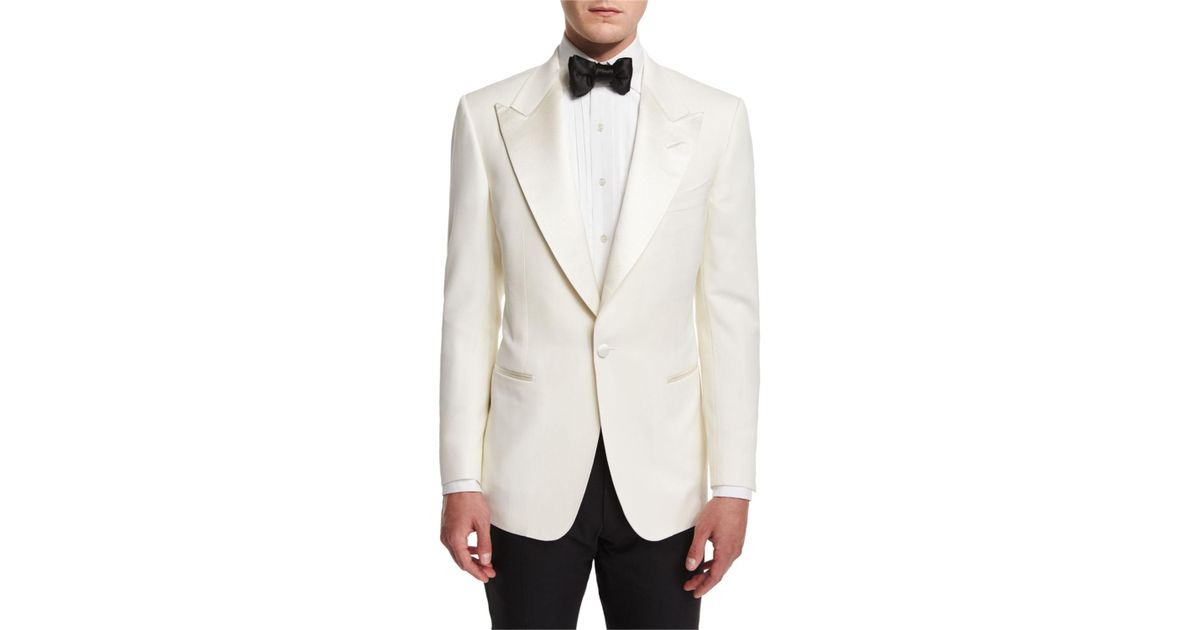 Lyst - Tom Ford Windsor Base Dinner Jacket in White for Men