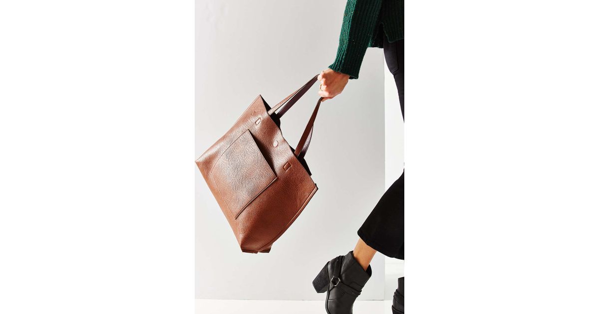 Urban Outers Purple Reversible Vegan Leather Tote Bag