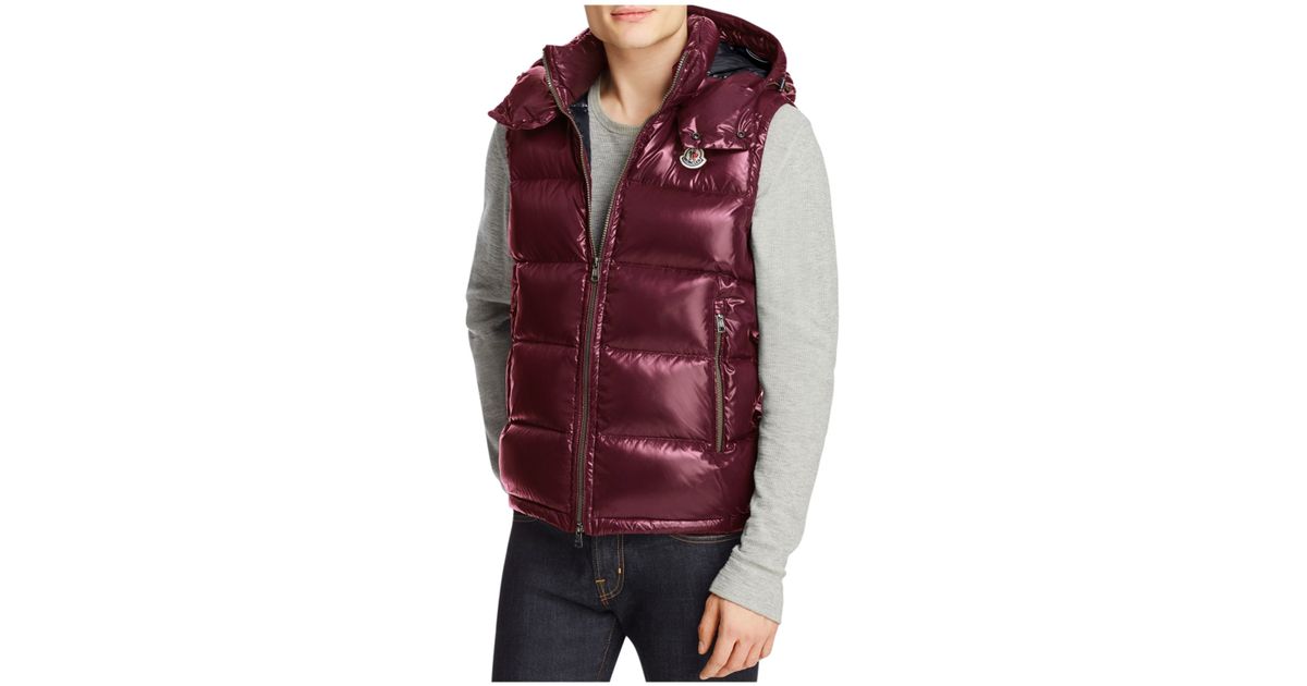 moncler tib vest burgundy moncler tib vest burgundy
