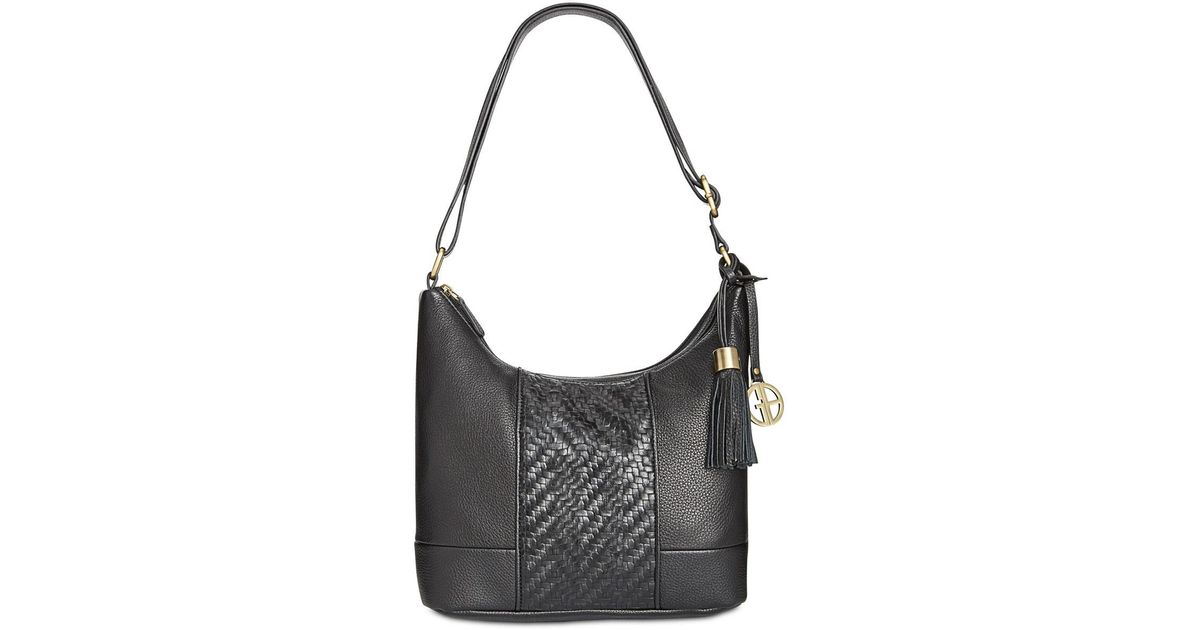 Lyst Giani Bernini Small Double Zip Hobo Handbag In Black