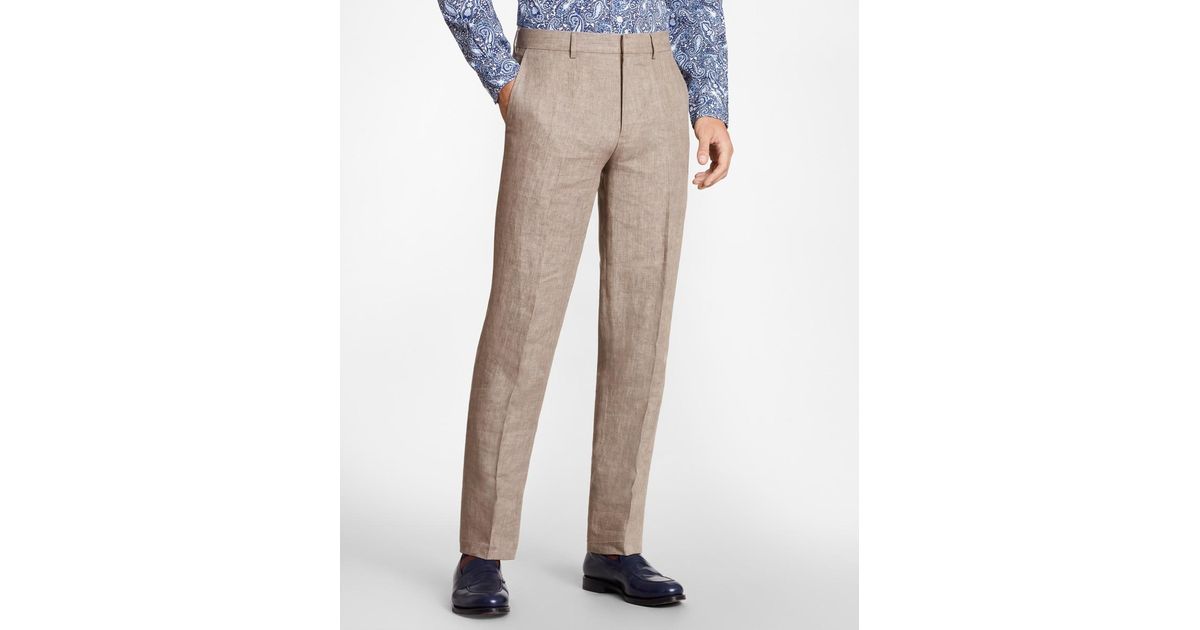 brooks brothers linen pants