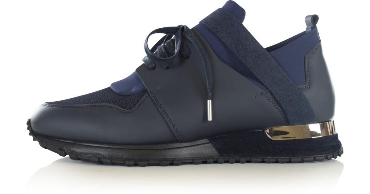 Mallet Footwear Mallet Navy Elast Trainers in Blue for Men Lyst