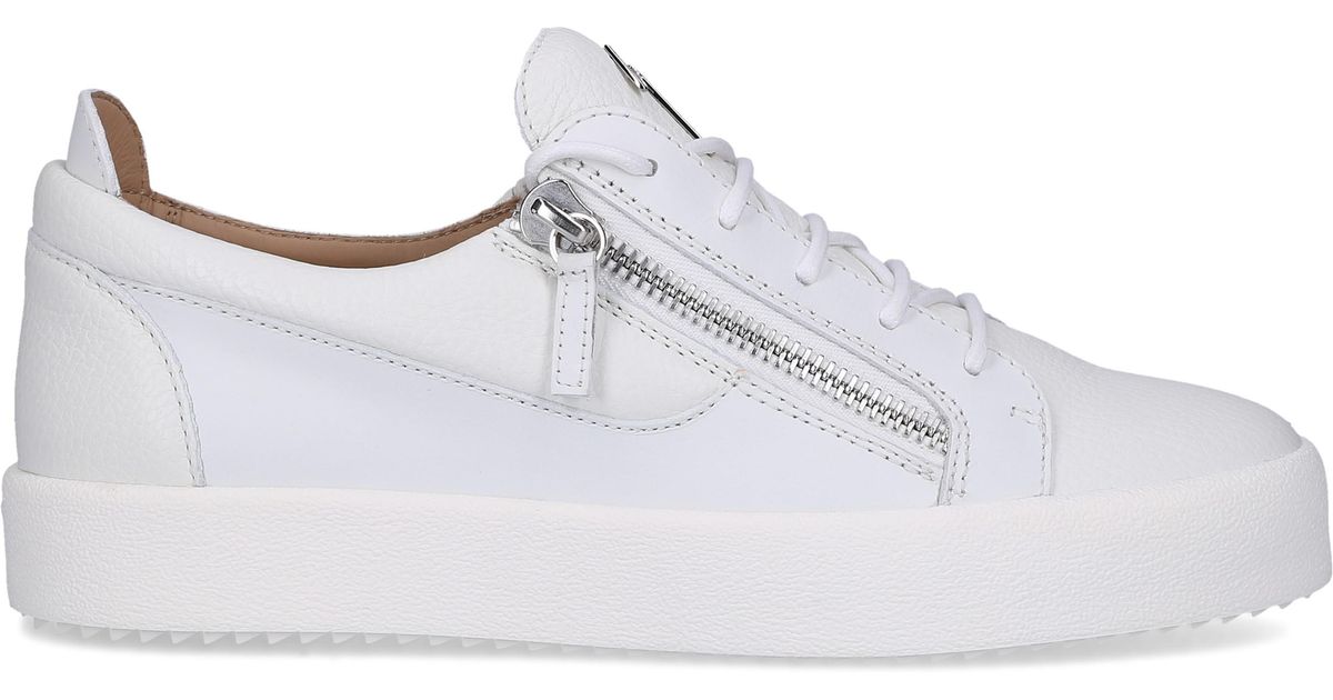 Giuseppe Zanotti Leather Sneakers White Frankie for Men Lyst