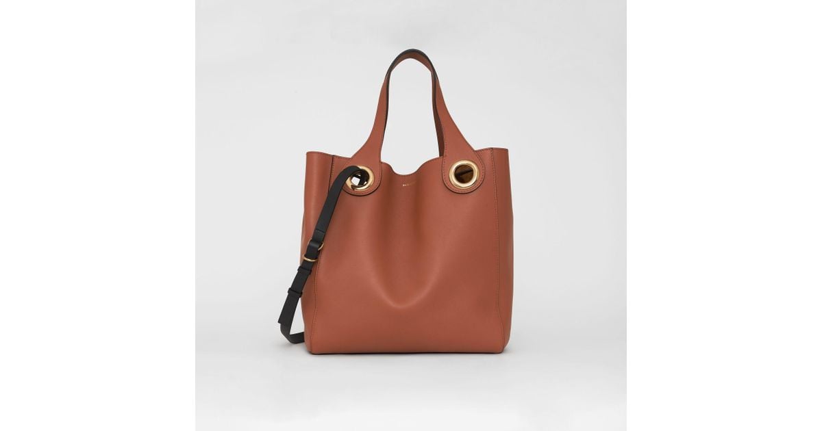 Grommet Coloris Lyst En Sac Cabas Burberry Marron p4qqOvw
