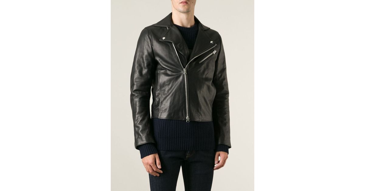 Acne Studios Gibson Biker Jacket In Black For Men Lyst