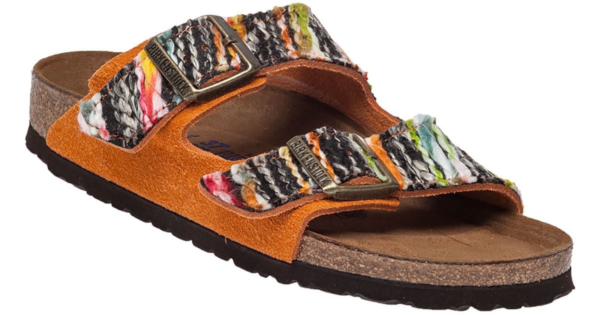 birkenstock arizona neon orange