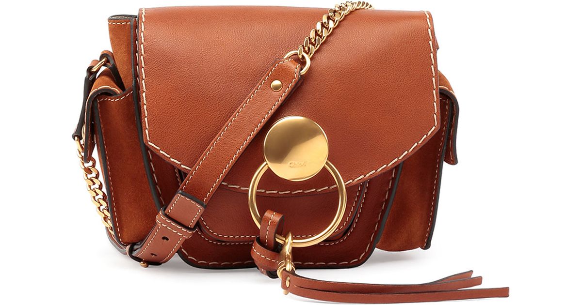 Chlo Jodie Small Leather Camera Bag in Brown (CARAMEL) | Lyst