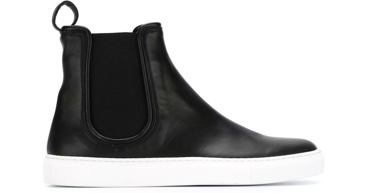 Lyst - P.A.R.O.S.H. Rubber-Sole Leather Chelsea Boots in Black