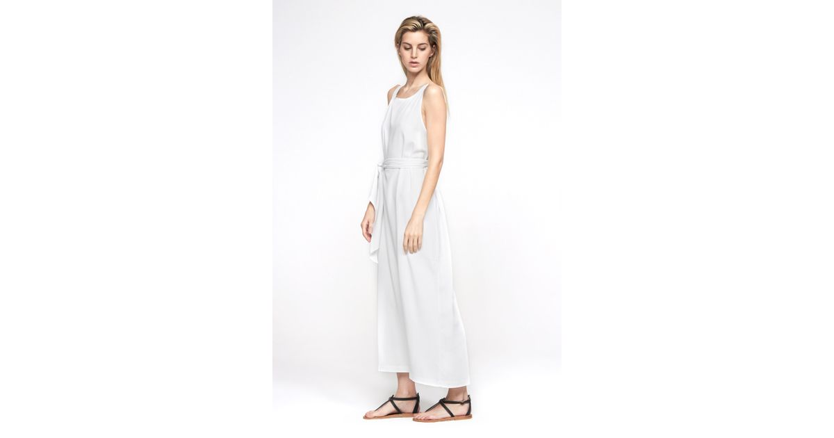 Shaina Mote Tie Dress In White Lyst