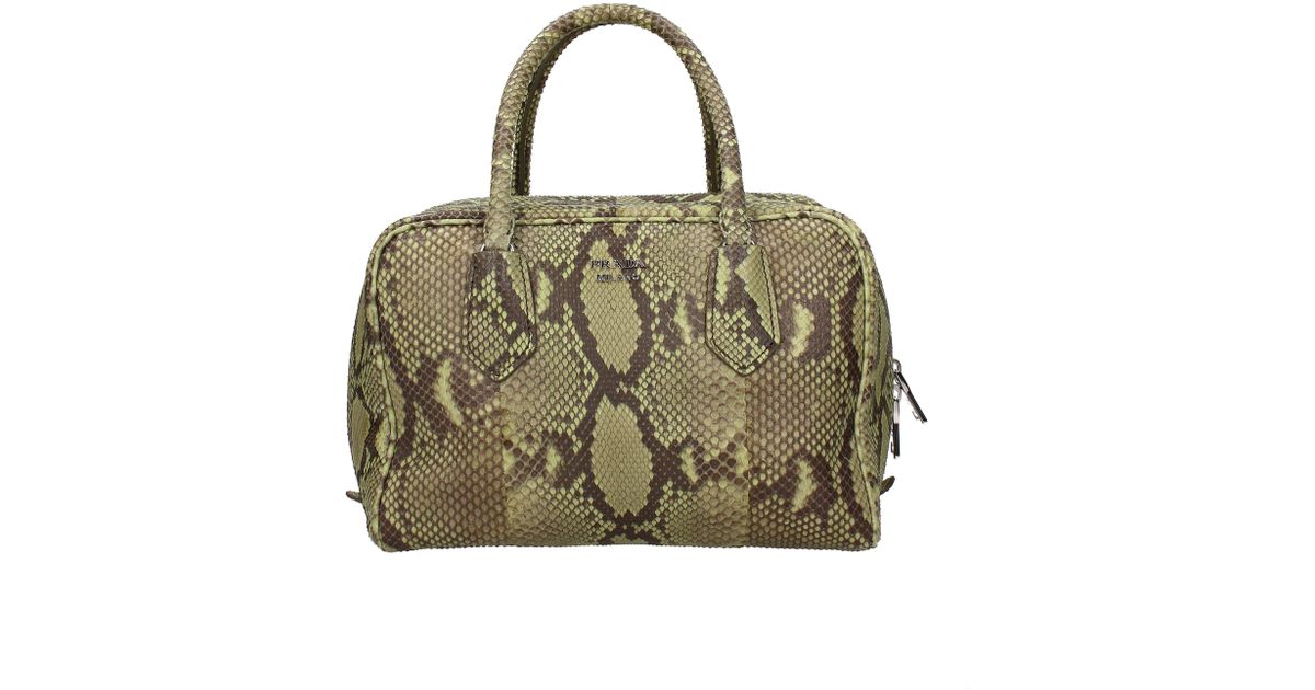 Prada Handbags Women Green in Green - Lyst