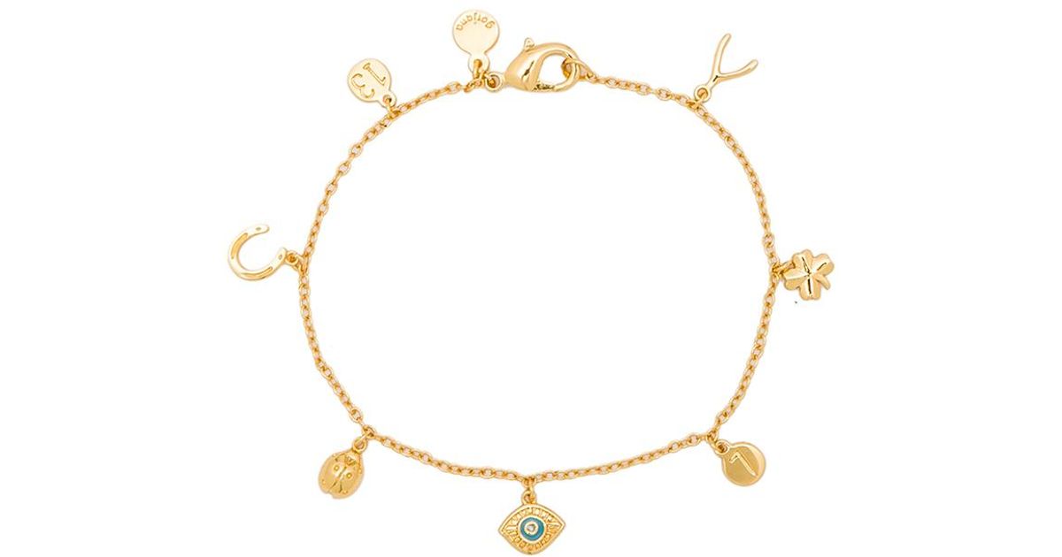 Lyst Gorjana Good Luck Charm Bracelet In Metallic