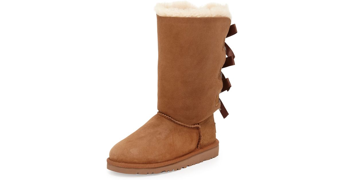brown uggs with bows