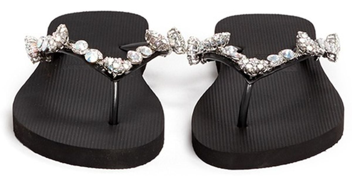 dressy black wedge flip flops