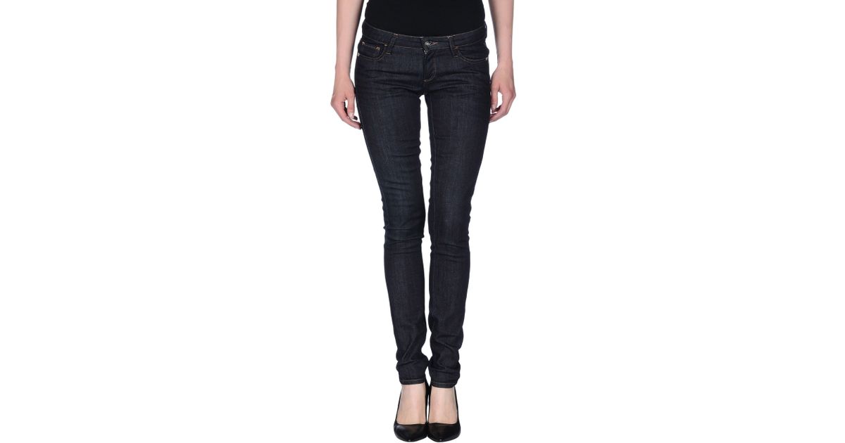 Lyst - Miss Sixty Denim Trousers in Blue