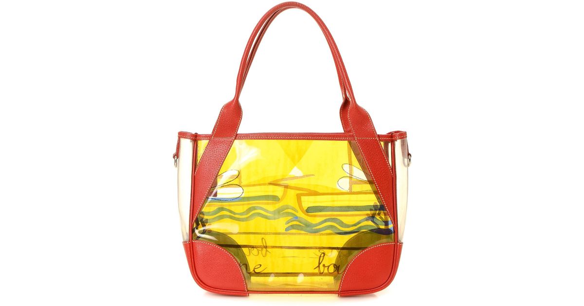 Lyst Prada Vinyl Beach Bag Vintage