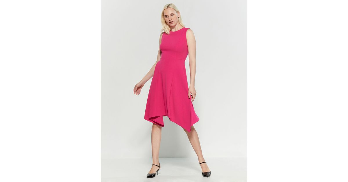 Pink flare dress