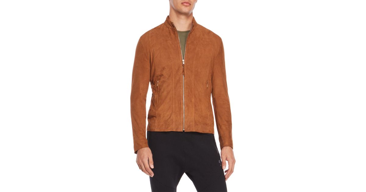Religion Kea Men S Leather Jacket Black Cairoamani Com Lyst Religion Suede Kea Jacket In Brown For Men Leather Jackets